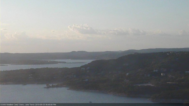 Lake Travis webcam, September 25, 2019 5:50 PM CT