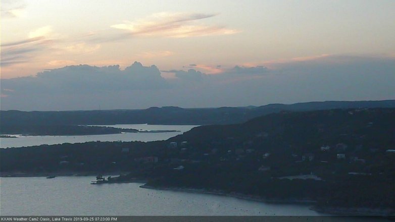 Lake Travis webcam, September 25, 2019 6:25 PM CT