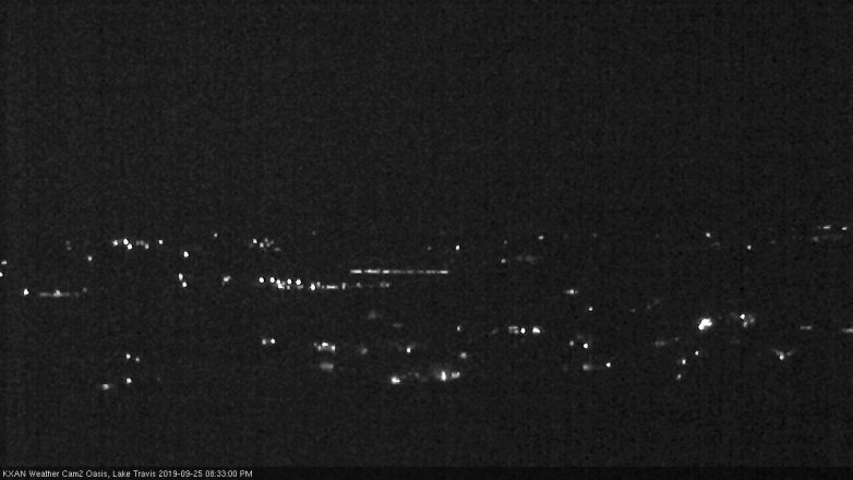 Lake Travis webcam, September 25, 2019 7:35 PM CT