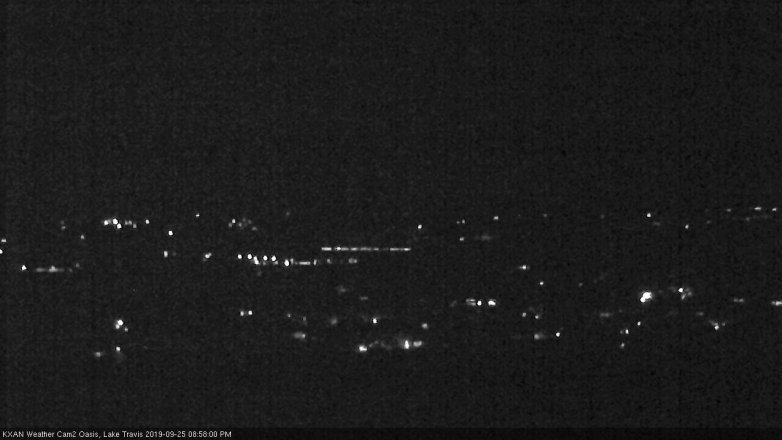 Lake Travis webcam, September 25, 2019 8:00 PM CT