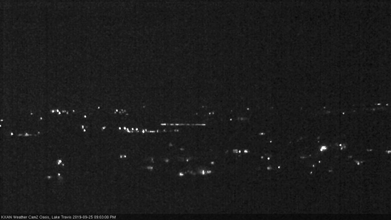Lake Travis webcam, September 25, 2019 8:05 PM CT