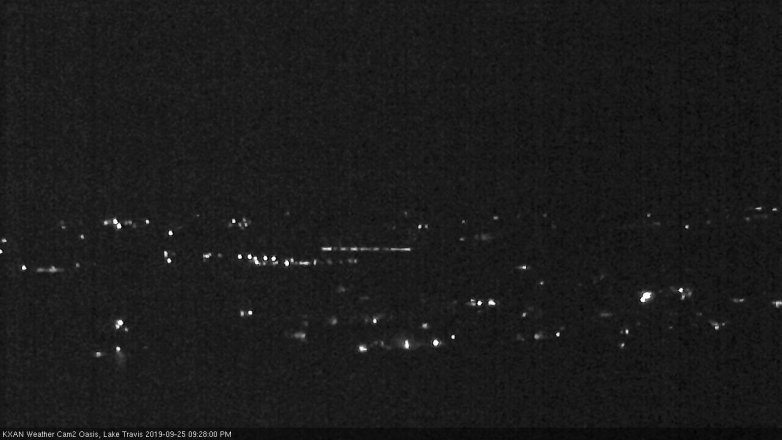 Lake Travis webcam, September 25, 2019 8:30 PM CT