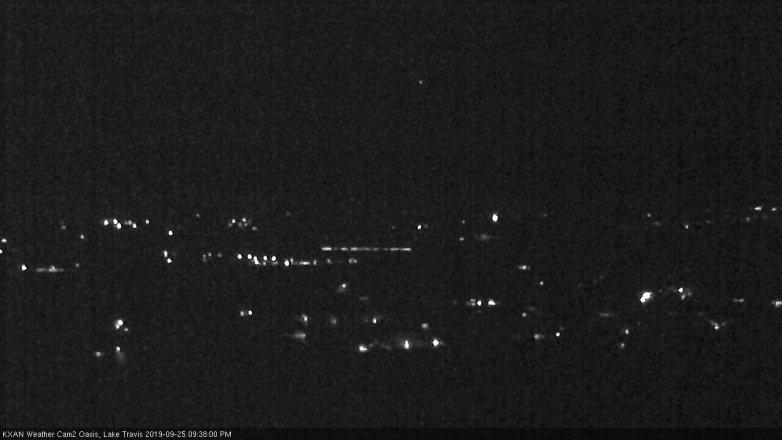 Lake Travis webcam, September 25, 2019 8:40 PM CT