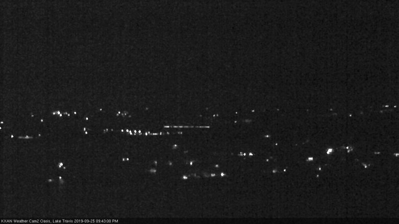 Lake Travis webcam, September 25, 2019 8:45 PM CT