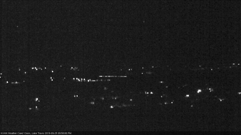 Lake Travis webcam, September 25, 2019 9:00 PM CT