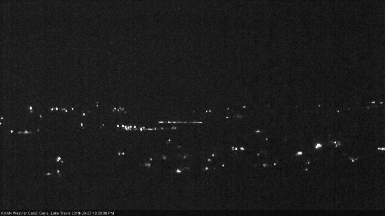 Lake Travis webcam, September 25, 2019 9:40 PM CT