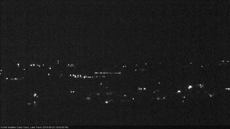 Lake Travis webcam, September 25, 2019 9:45 PM CT