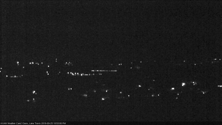 Lake Travis webcam, September 25, 2019 9:55 PM CT