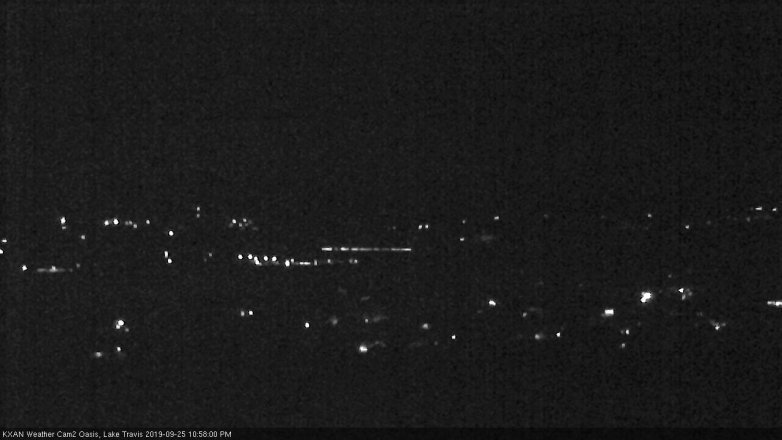 Lake Travis webcam, September 25, 2019 10:00 PM CT