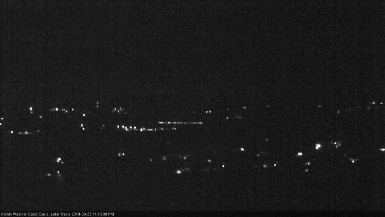 Lake Travis webcam, September 25, 2019 10:15 PM CT