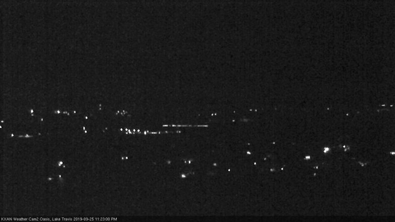Lake Travis webcam, September 25, 2019 10:25 PM CT