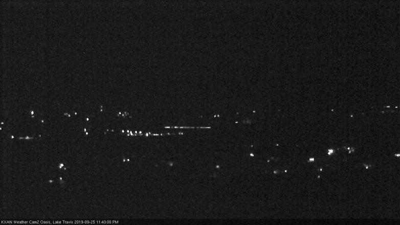Lake Travis webcam, September 25, 2019 10:45 PM CT