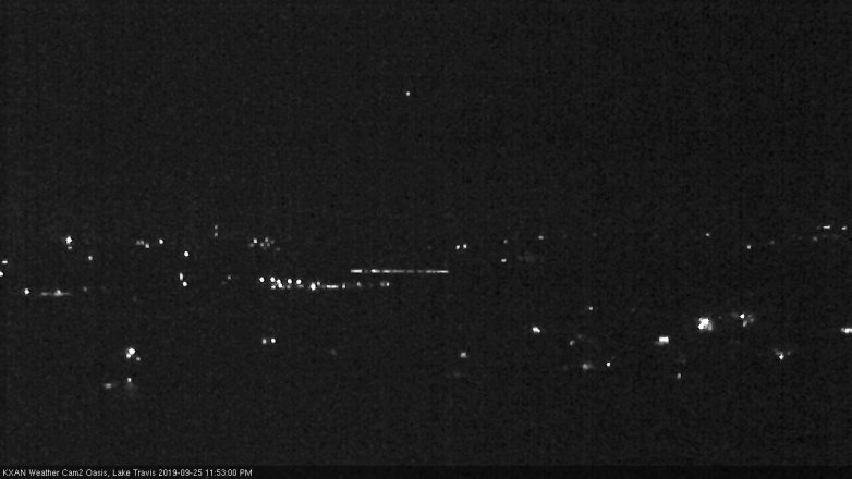 Lake Travis webcam, September 25, 2019 10:55 PM CT