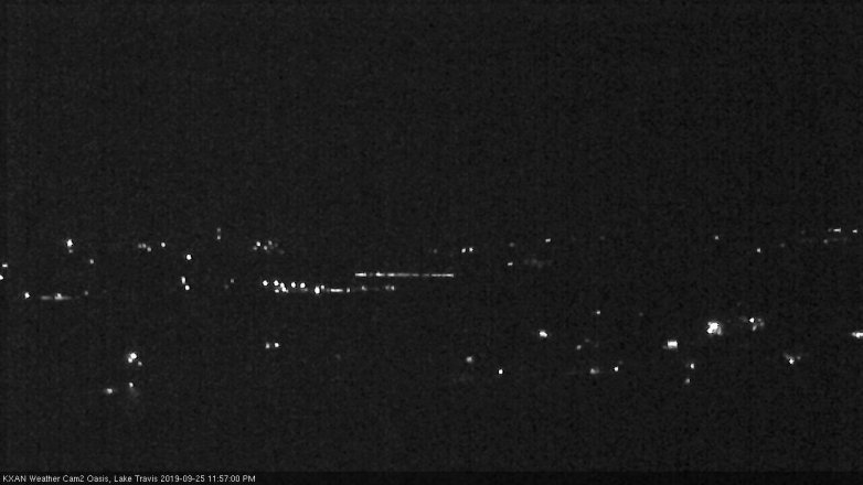 Lake Travis webcam, September 25, 2019 11:00 PM CT