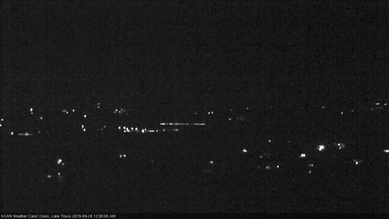 Lake Travis webcam, September 25, 2019 11:10 PM CT