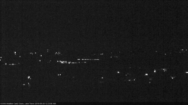 Lake Travis webcam, September 25, 2019 11:25 PM CT