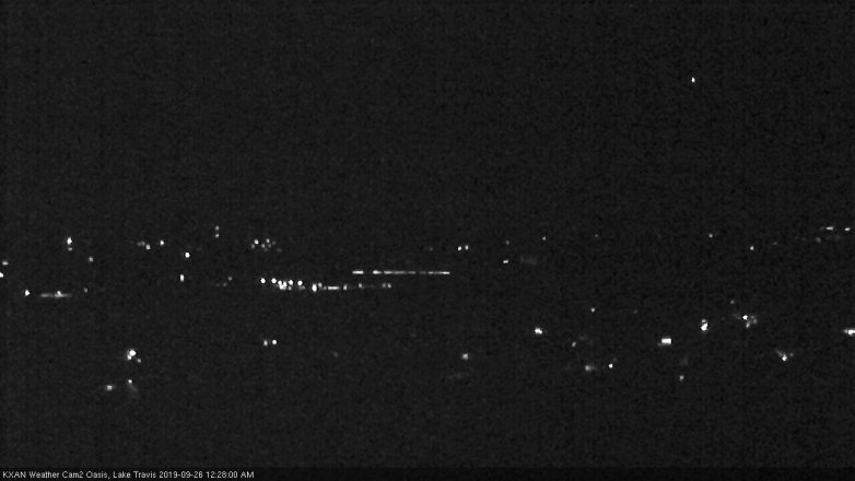 Lake Travis webcam, September 25, 2019 11:30 PM CT
