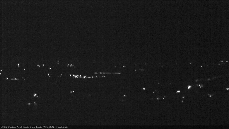 Lake Travis webcam, September 25, 2019 11:50 PM CT