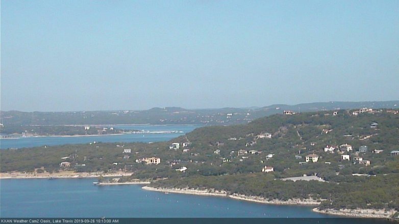 Lake Travis webcam, September 26, 2019 9:15 AM CT