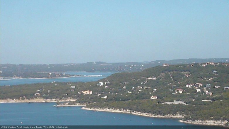 Lake Travis webcam, September 26, 2019 9:30 AM CT