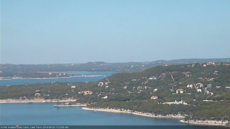 Lake Travis webcam, September 26, 2019 10:25 AM CT