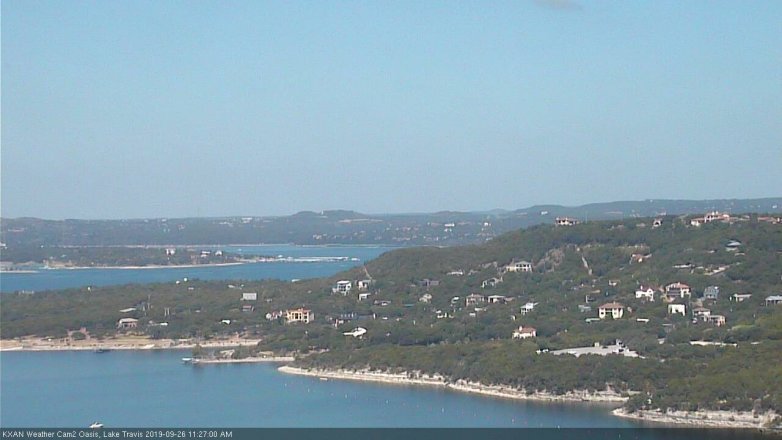 Lake Travis webcam, September 26, 2019 10:30 AM CT