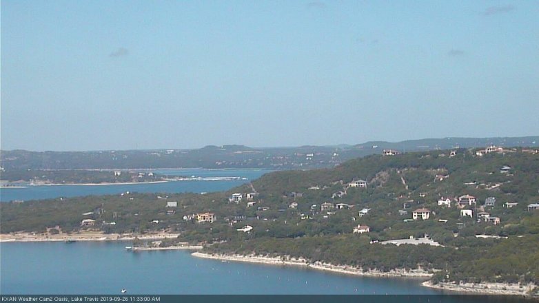 Lake Travis webcam, September 26, 2019 10:35 AM CT