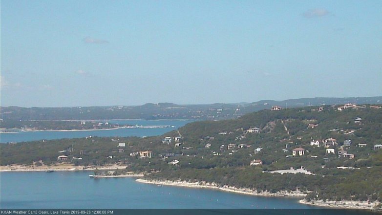 Lake Travis webcam, September 26, 2019 11:10 AM CT