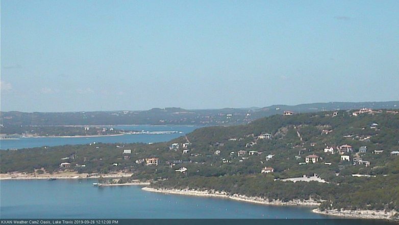 Lake Travis webcam, September 26, 2019 11:15 AM CT