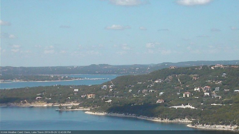 Lake Travis webcam, September 26, 2019 11:45 AM CT