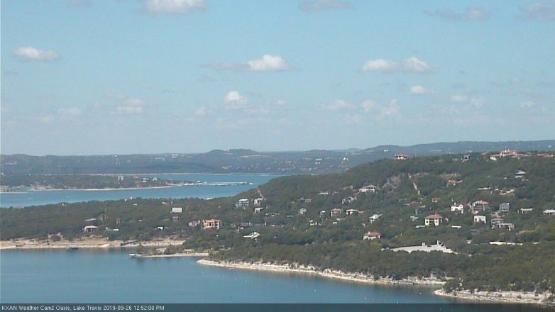 Lake Travis webcam, September 26, 2019 11:55 AM CT