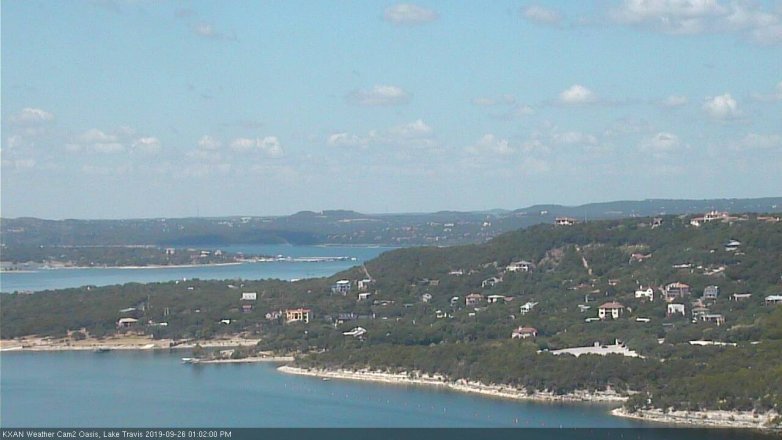 Lake Travis webcam, September 26, 2019 12:05 PM CT