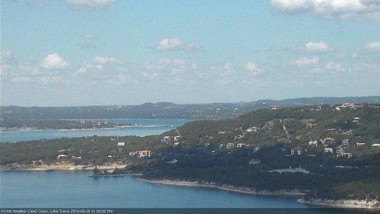 Lake Travis webcam, September 26, 2019 12:10 PM CT