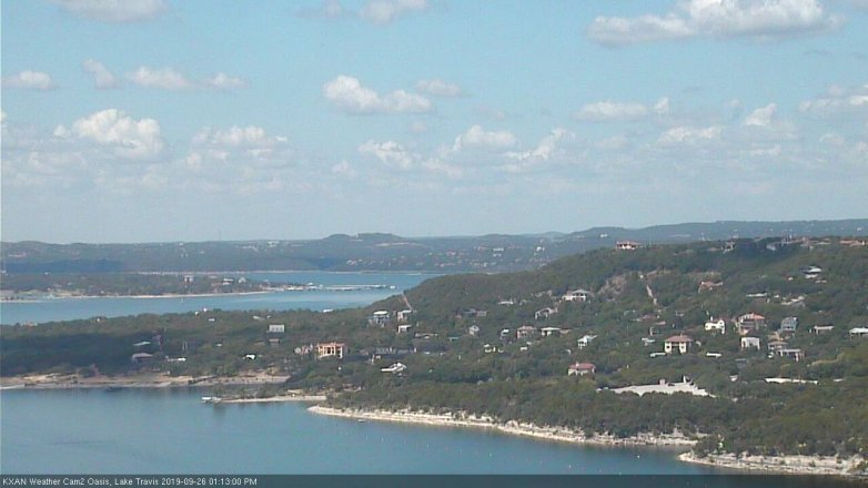 Lake Travis webcam, September 26, 2019 12:15 PM CT