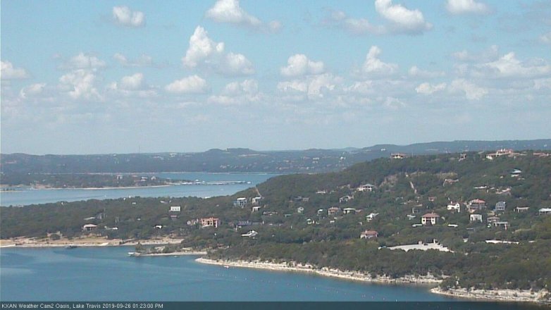 Lake Travis webcam, September 26, 2019 12:25 PM CT