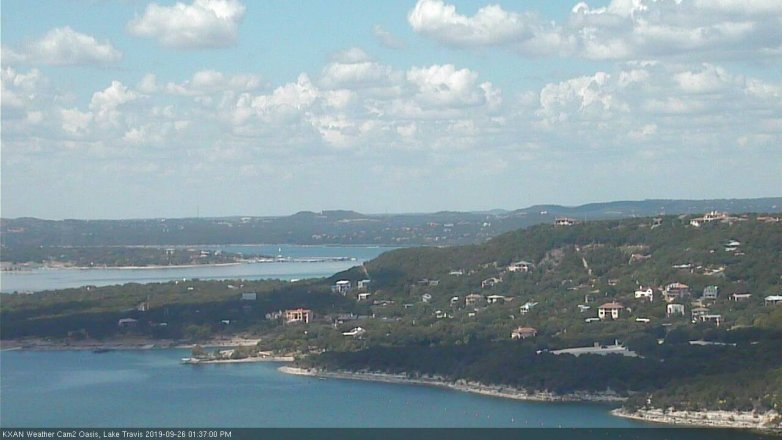 Lake Travis webcam, September 26, 2019 12:40 PM CT
