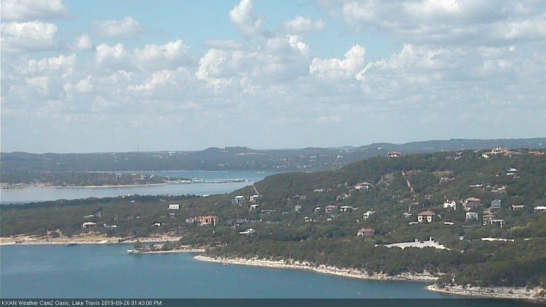 Lake Travis webcam, September 26, 2019 12:45 PM CT