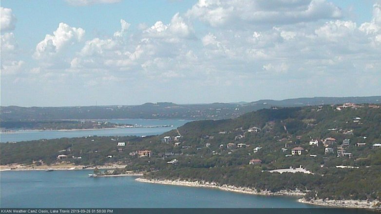 Lake Travis webcam, September 26, 2019 1:00 PM CT