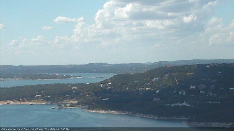 Lake Travis webcam, September 26, 2019 2:25 PM CT