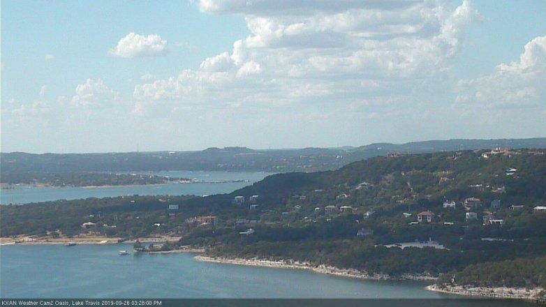 Lake Travis webcam, September 26, 2019 2:30 PM CT
