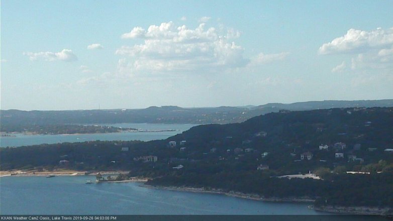 Lake Travis webcam, September 26, 2019 3:05 PM CT