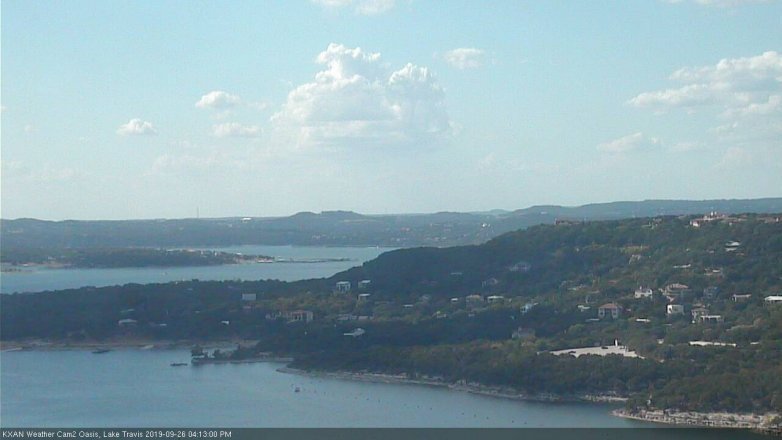 Lake Travis webcam, September 26, 2019 3:15 PM CT