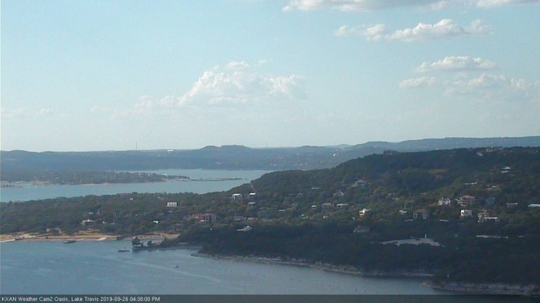 Lake Travis webcam, September 26, 2019 3:40 PM CT