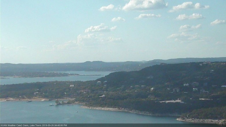 Lake Travis webcam, September 26, 2019 3:50 PM CT