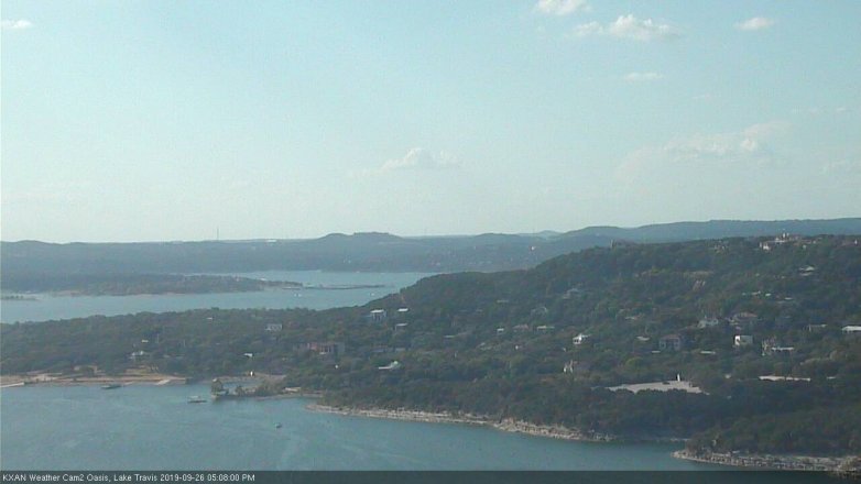 Lake Travis webcam, September 26, 2019 4:10 PM CT
