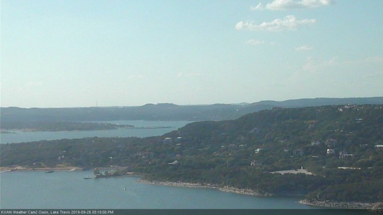 Lake Travis webcam, September 26, 2019 4:20 PM CT