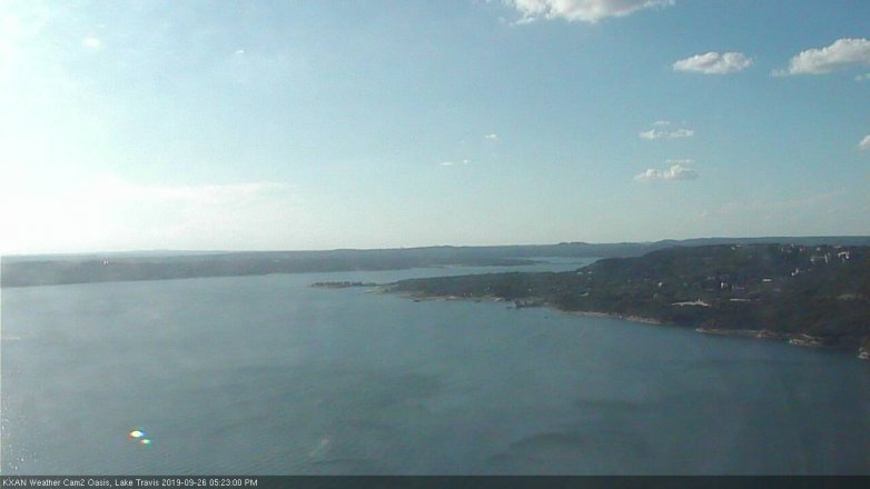 Lake Travis webcam, September 26, 2019 4:25 PM CT