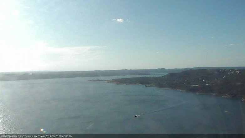 Lake Travis webcam, September 26, 2019 4:45 PM CT