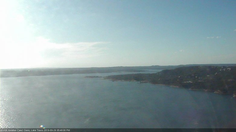 Lake Travis webcam, September 26, 2019 4:50 PM CT