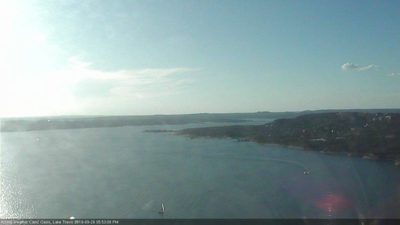 Lake Travis webcam, September 26, 2019 4:55 PM CT